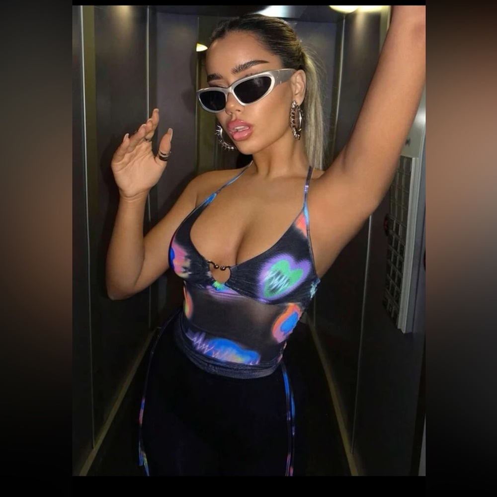 Mesh Halter Top